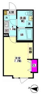 グランレイム糀谷【1階】の間取り