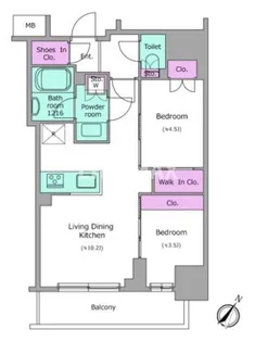 アーバネックス日本橋茅場町【3階】の間取り