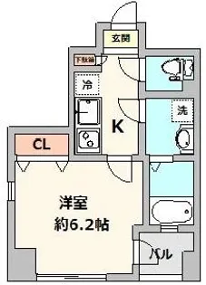 ボンズテラス池袋【8階】の間取り