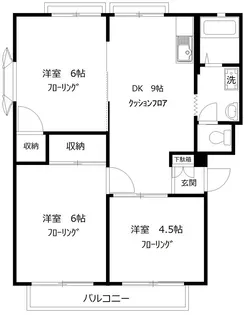 グリーンハイツB【1階】の間取り