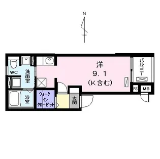 コントレイル【2階】の間取り
