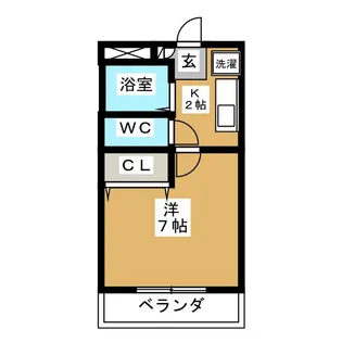 メープルタウンとうようII【1階】の間取り