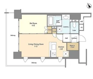 JP noie 三田【5階】の間取り