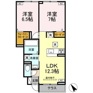 ソレイユ・ルヴァン【1階】の間取り