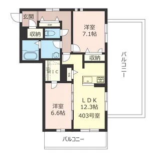 エトワール鷺宮【4階】の間取り
