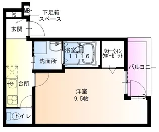 フジパレス八戸ノ里6番館【2階】の間取り