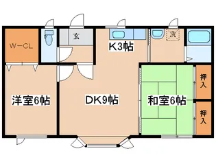 ルネッサンス柏木B【2階】の間取り