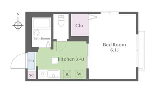 アンソレイユ【2階】の間取り