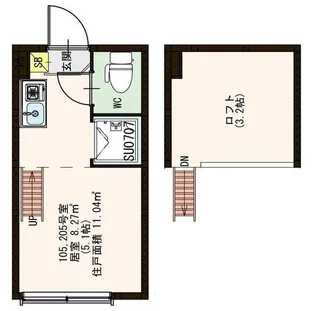 ラグーン西荻窪【2階】の間取り