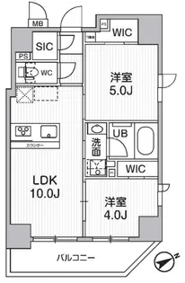 CAVANA浅草橋【10階】の間取り