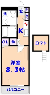 フォレストヴィラII【2階】の間取り