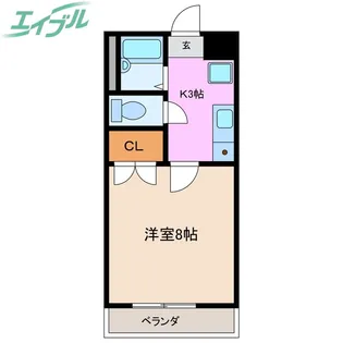 ワイズハイツ【1階】の間取り