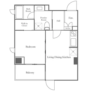 プレミアステージ芝公園【9階】の間取り