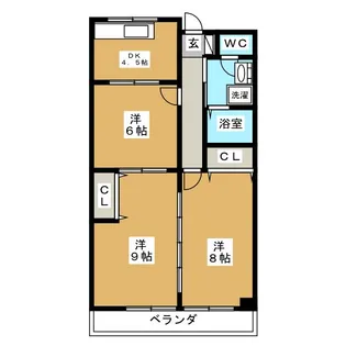 レジデンスジュイエ【3階】の間取り