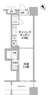 パークフラッツ横濱公園【5階】の間取り