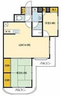 シャンサール船堀【8階】の間取り