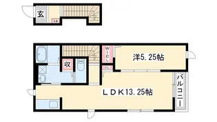 元町ハウス【2階】の間取り