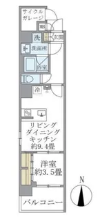D s VARIE三ノ輪レジデンス【4階】の間取り