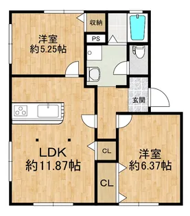 エルディム サイトウ【1階】の間取り