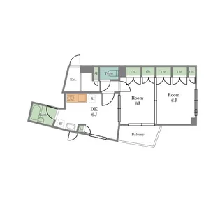 ウェルストーン石井【2階】の間取り