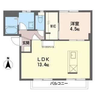フレグランスアゼリア【1階】の間取り