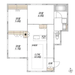 The North【1階】の間取り