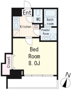 ブリヤン西日暮里【2階】の間取り