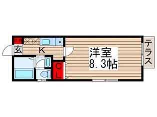 ブル-レジデンス【1階】の間取り