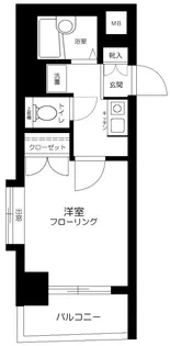 メインステージ早稲田【8階】の間取り