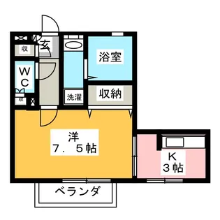 オルテンシア【1階】の間取り