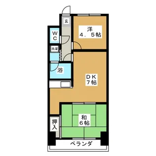 リバーシティ弐番館【1階】の間取り