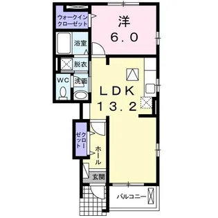 アルベールI【1階】の間取り