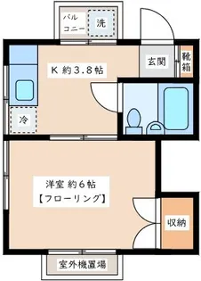 大野ハイツ【2階】の間取り