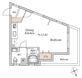 ドゥーエ阿佐ヶ谷【2階】の間取り