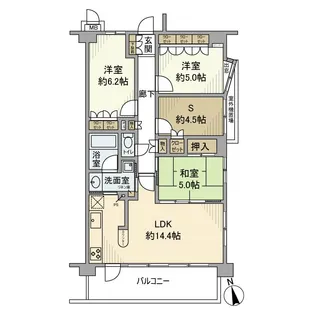 サンクレイドル日野【2階】の間取り
