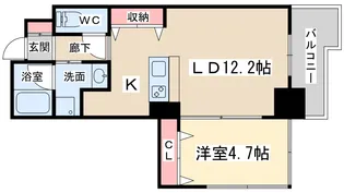 LAGRACE天六 (ラグレース天六)【3階】の間取り