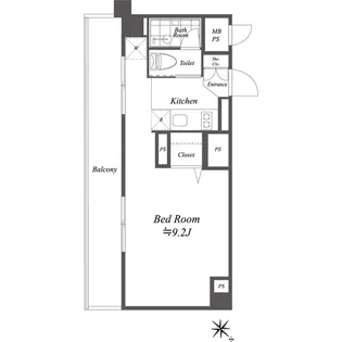 ブルーノコート蒲田【7階】の間取り