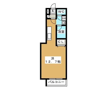 東洋ハイツA【4階】の間取り