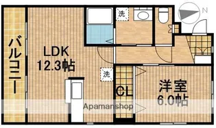 シュッド・エコール【4階】の間取り
