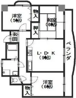 サンコーポ長束II【3階】の間取り