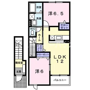 エアリーヒル B【2階】の間取り