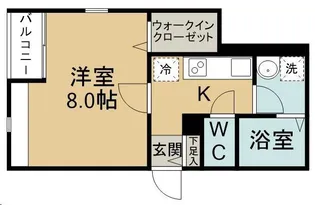 Belle Lead五橋【1階】の間取り