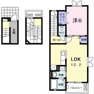 bleu・ciel【3階】の間取り
