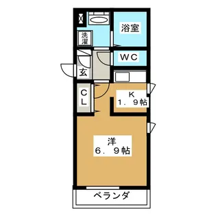 サンアベニュー千種【1階】の間取り