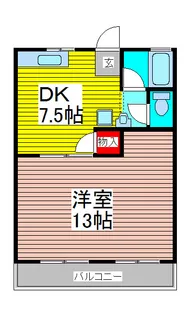 スズキハイツB【2階】の間取り