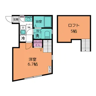 ラフィーネ町田【2階】の間取り
