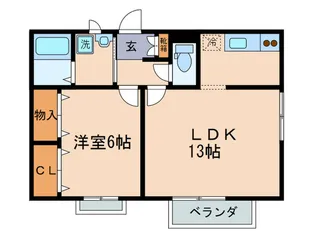 サンライズM【2階】の間取り