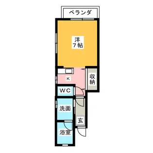 メゾン川崎【1階】の間取り