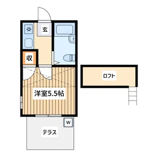 メゾンテイル【1階】の間取り