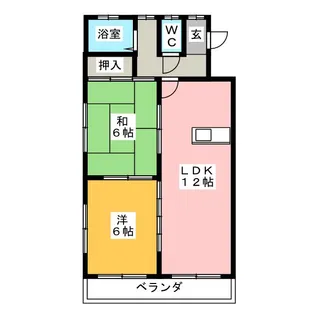 コーポエイト【1階】の間取り